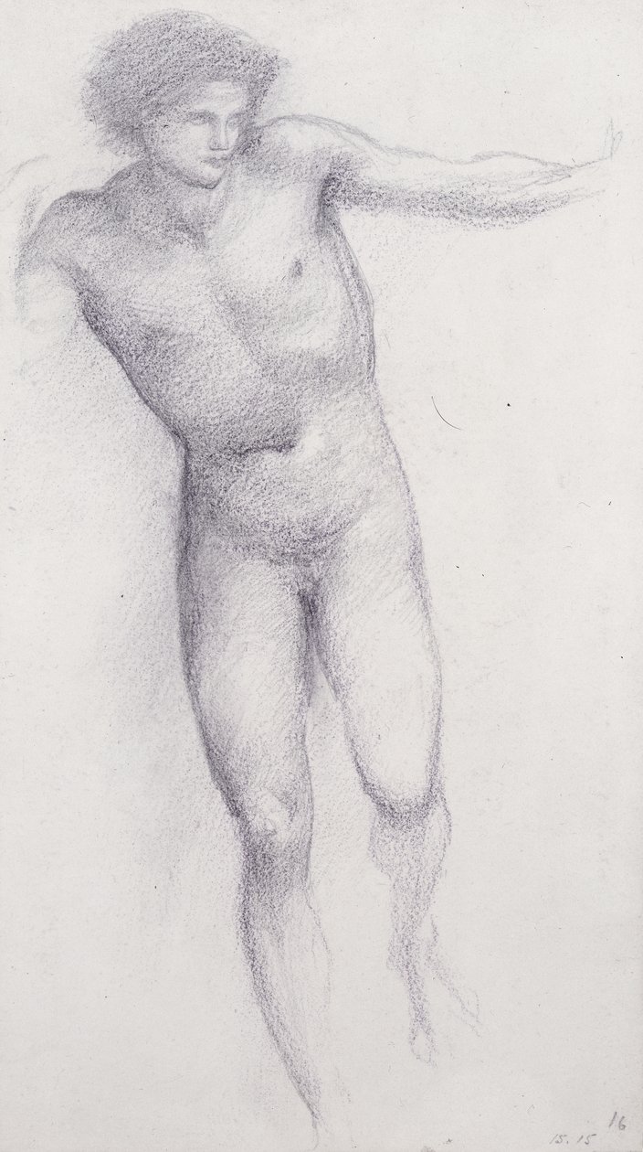 Perseus - Rock of Doom (liitu paperille) tekijältä Edward Burne Jones
