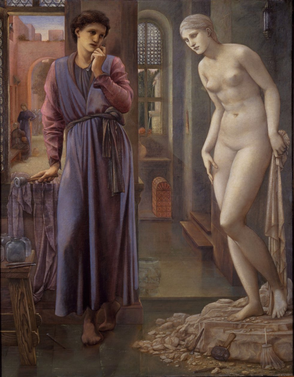 Pygmalion ja kuva - The Hand Refrains, 1878 tekijältä Edward Burne Jones