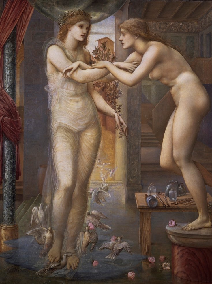 Pygmalion ja kuva: Godhead Fires, 1868-78 tekijältä Edward Burne Jones