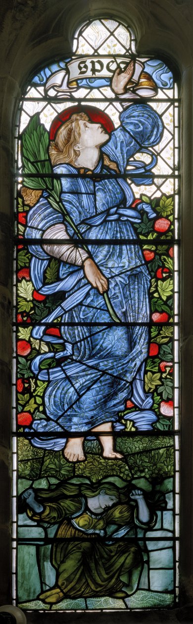 Rochdale, St Chad, Morris & Co., Edward Burne-Jones, Hope, 1873 tekijältä Edward Burne Jones