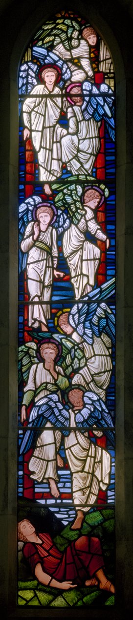 Rottingdean, St Margaret, Morris & Co., Edward Burne-Jones, Jacobs Dream, 1897 tekijältä Edward Burne Jones