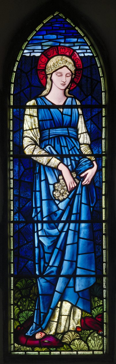 Rottingdean, St Margaret, Morris & Co., Edward Burne-Jones, St Margaret, 1894 tekijältä Edward Burne Jones
