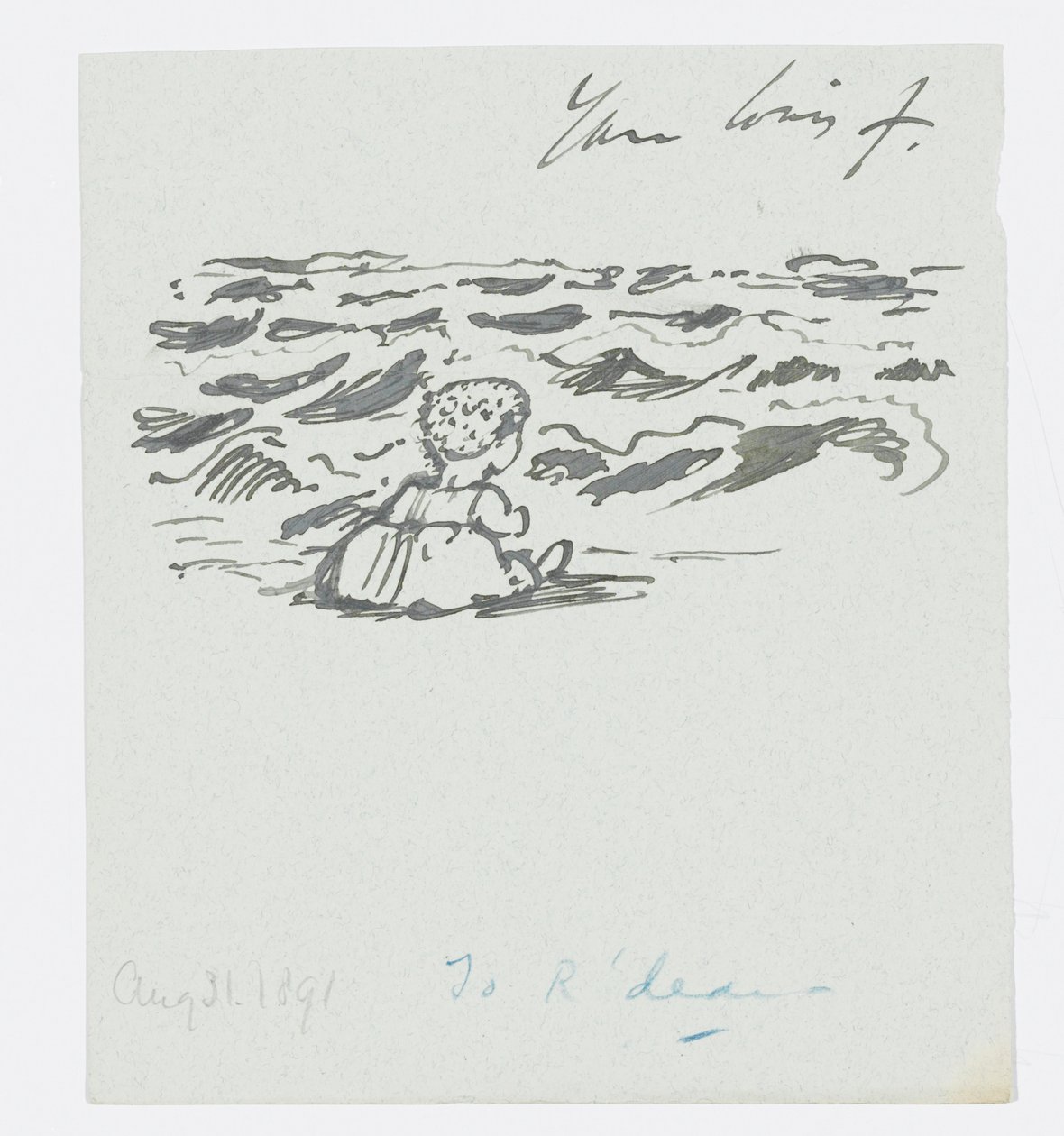 Seaside, Kirje taiteilijan lapsenlapselle Angela Thirkellille, 31. elokuuta tekijältä Edward Burne Jones