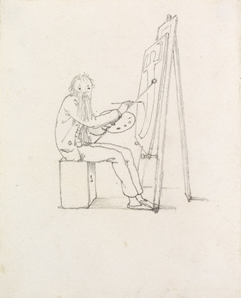 Itsekarikatyyri, 1874 tekijältä Edward Burne Jones