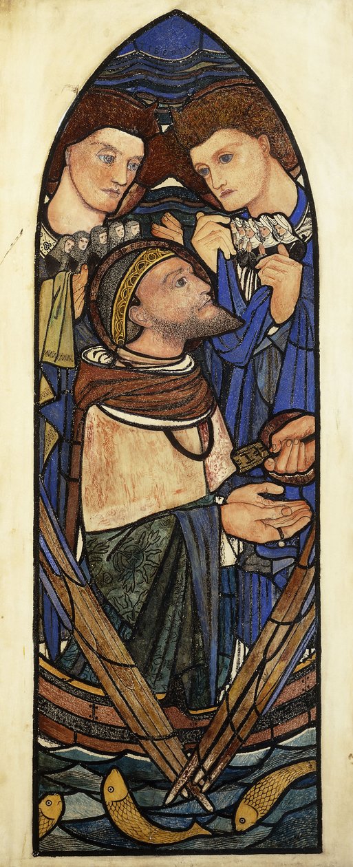 Pyhä Pietari uppoamassa Tiberiaanmereen, tekijältä Edward Burne Jones