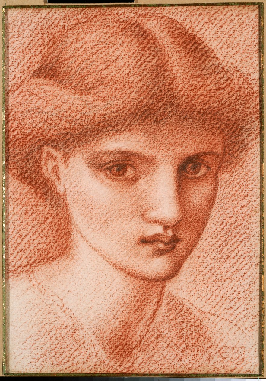 Tutkimus tytön päästä tekijältä Edward Burne Jones