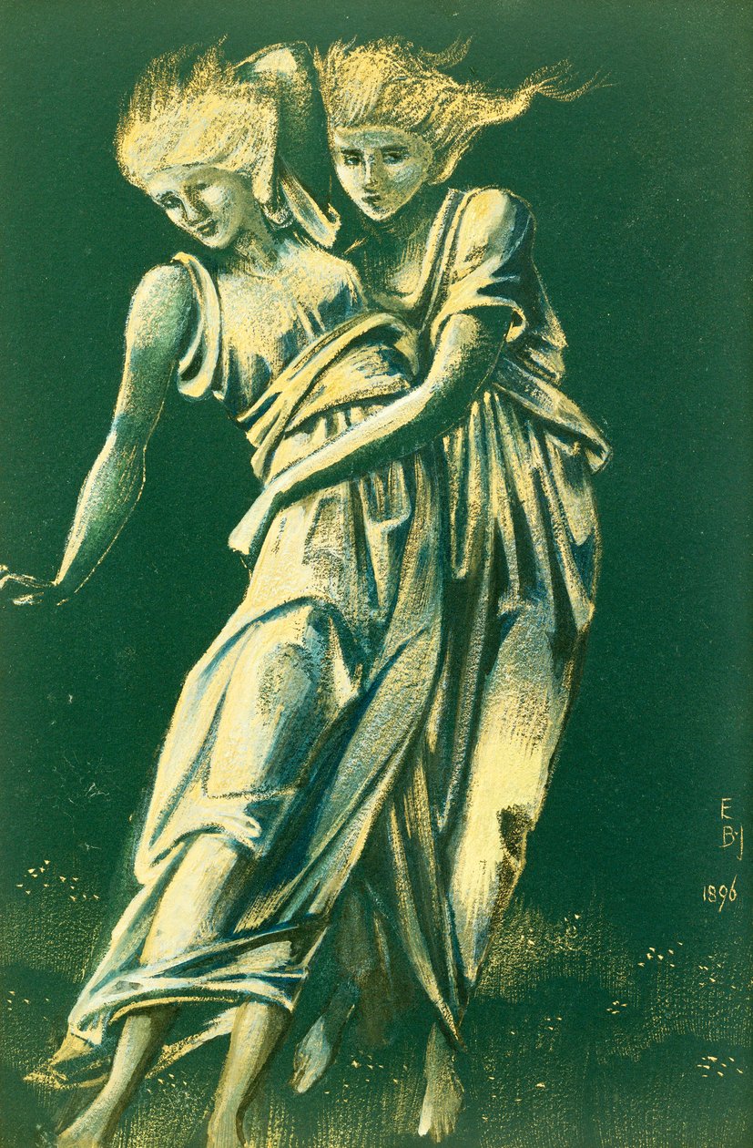 Tutkimus tanssivista hahmoista syleilemällä: Malli metallille tekijältä Edward Burne Jones