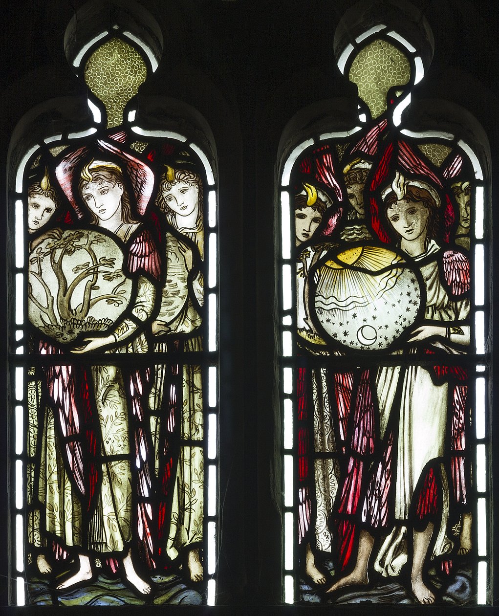 The Days Of Creation, 1874 (lasimaalauksia) tekijältä Edward Burne Jones
