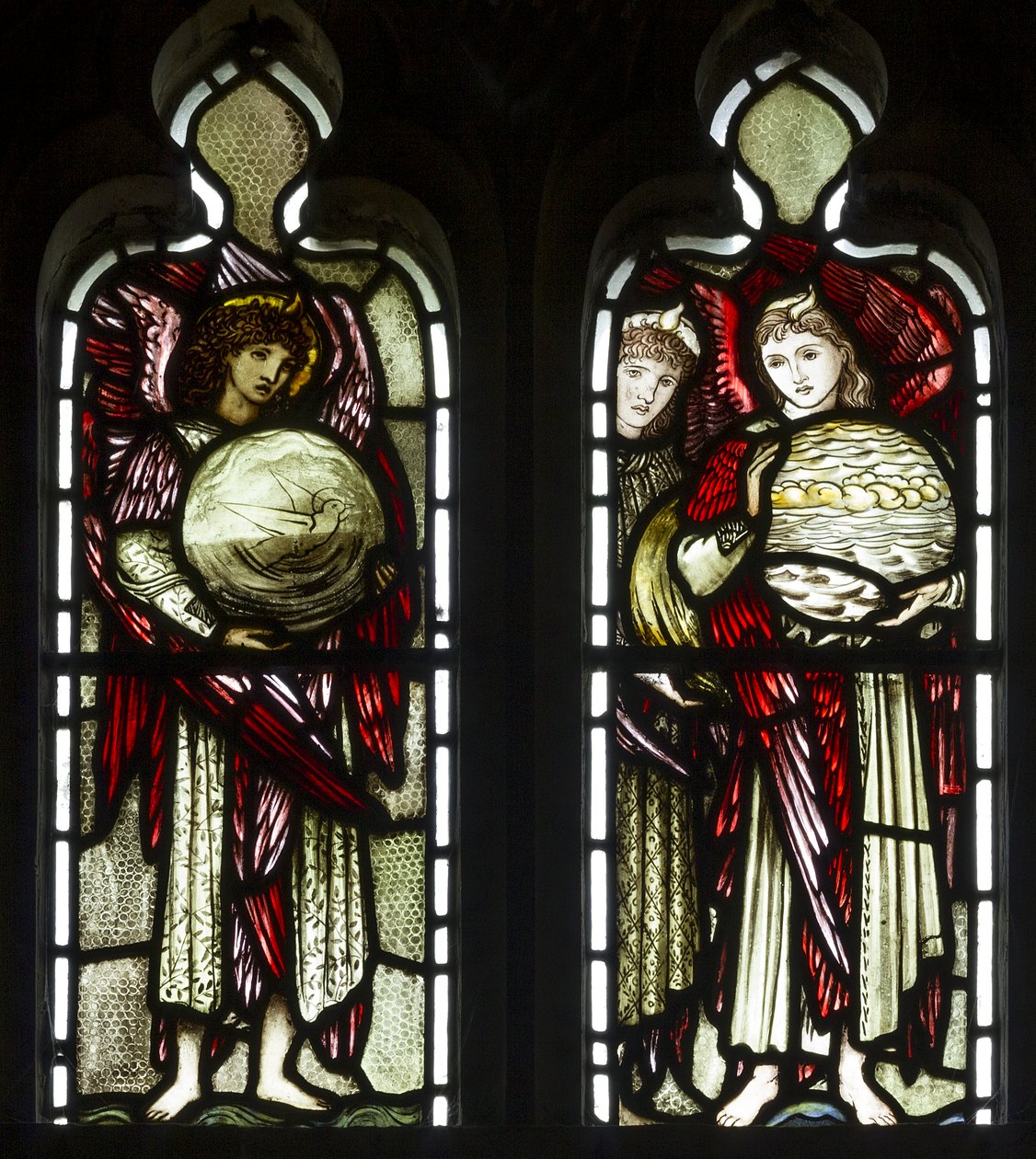 The Days Of Creation, 1874 (lasimaalauksia) tekijältä Edward Burne Jones
