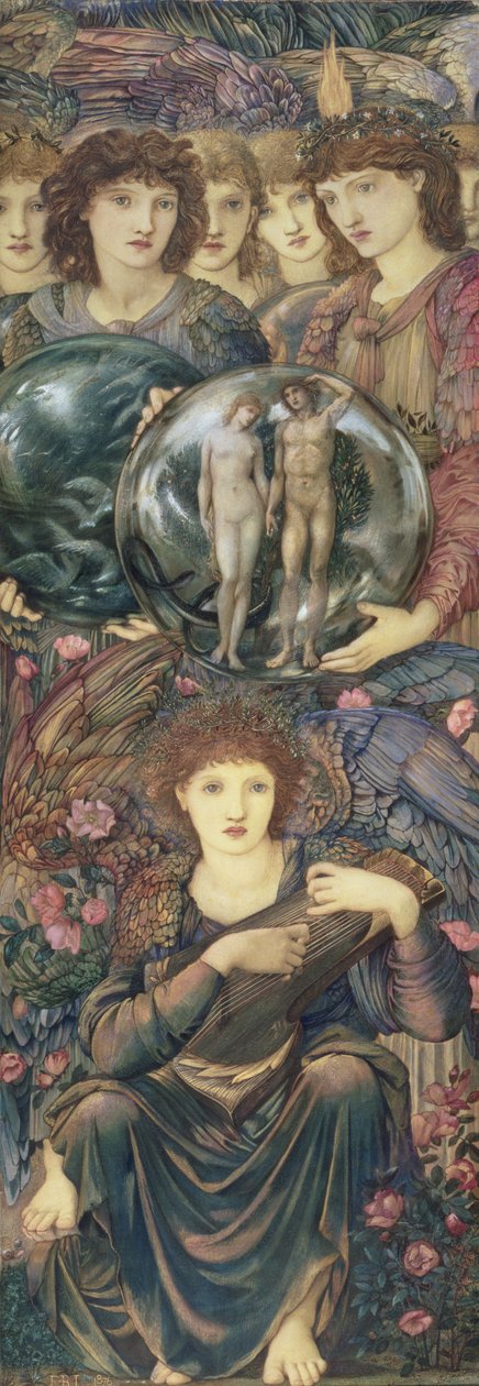 Huonekalut ja erilaiset esineet 1100- ja 1300-luvuilta tekijältä Edward Burne Jones