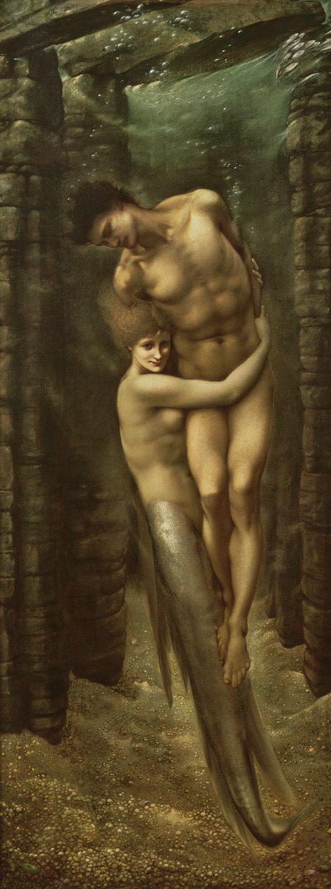 Meren syvyydet, 1886 tekijältä Edward Burne Jones