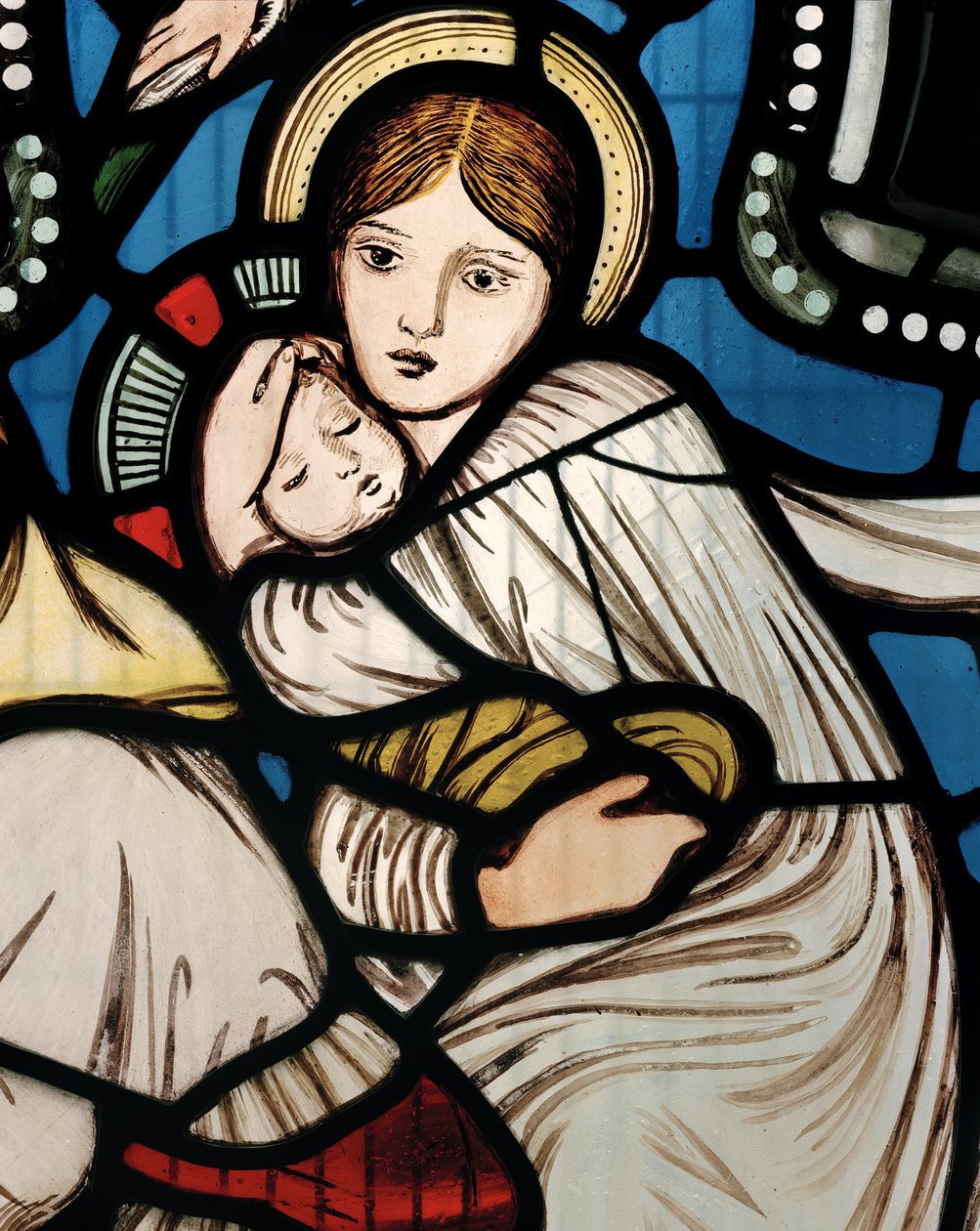 Pako Egyptiin, 1862 (lasimaalauksia) tekijältä Edward Burne Jones
