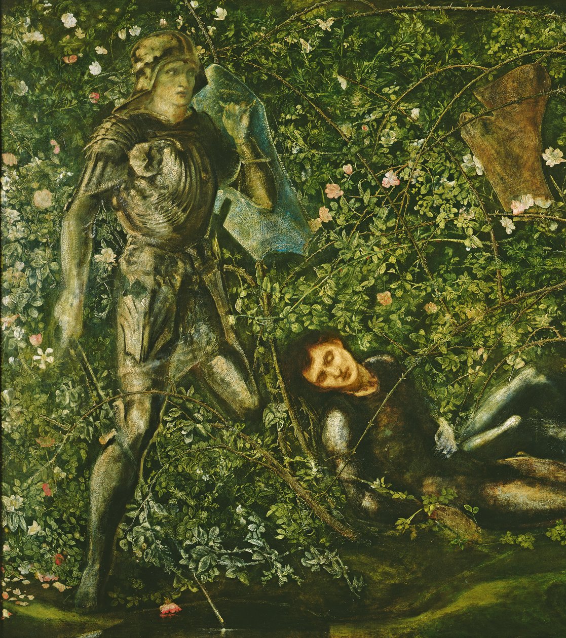 Ritarit ja Briar Rose, 1869 tekijältä Edward Burne Jones