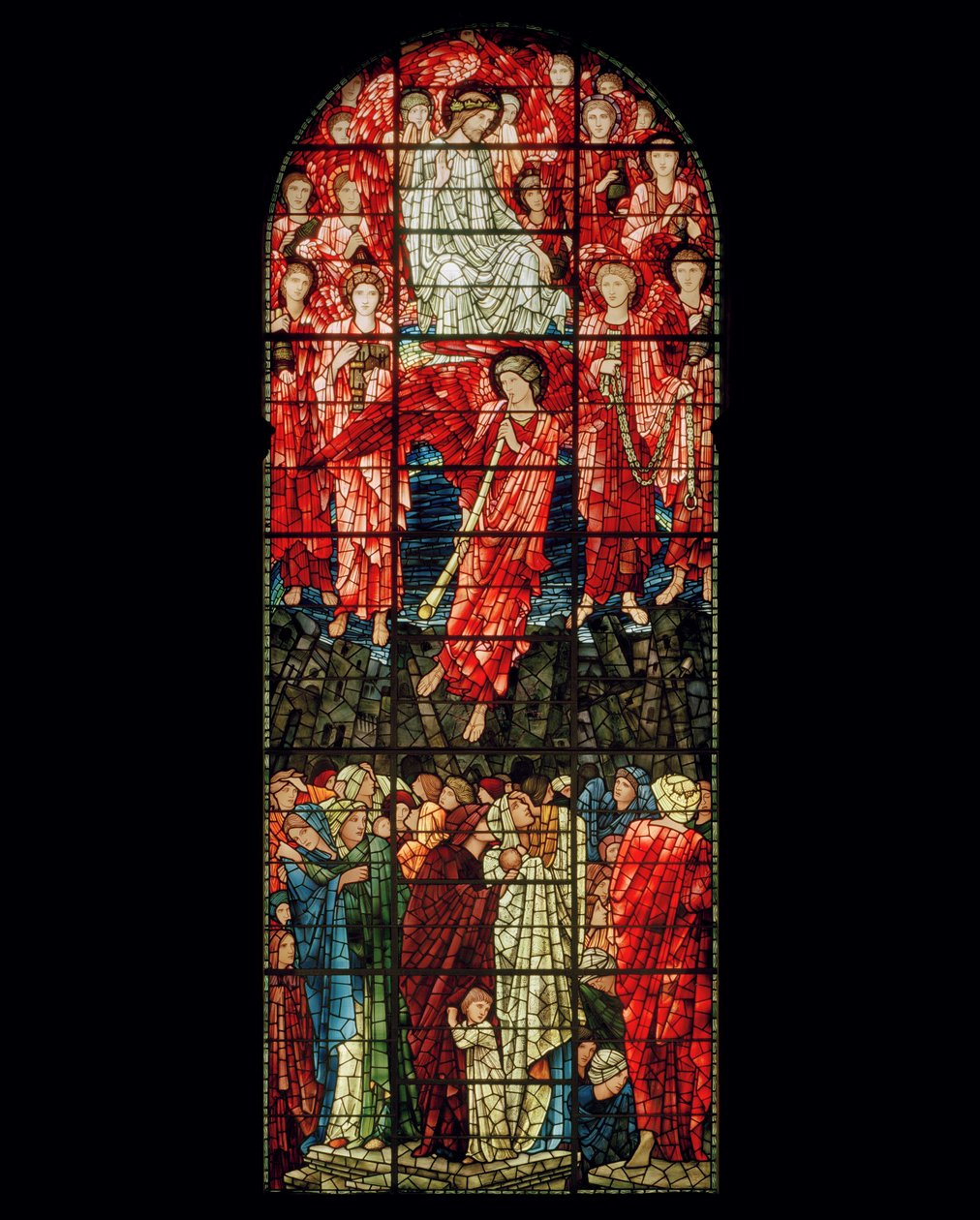 Viimeisen tuomion ikkuna, 1897 (lasimaalauksia) tekijältä Edward Burne Jones