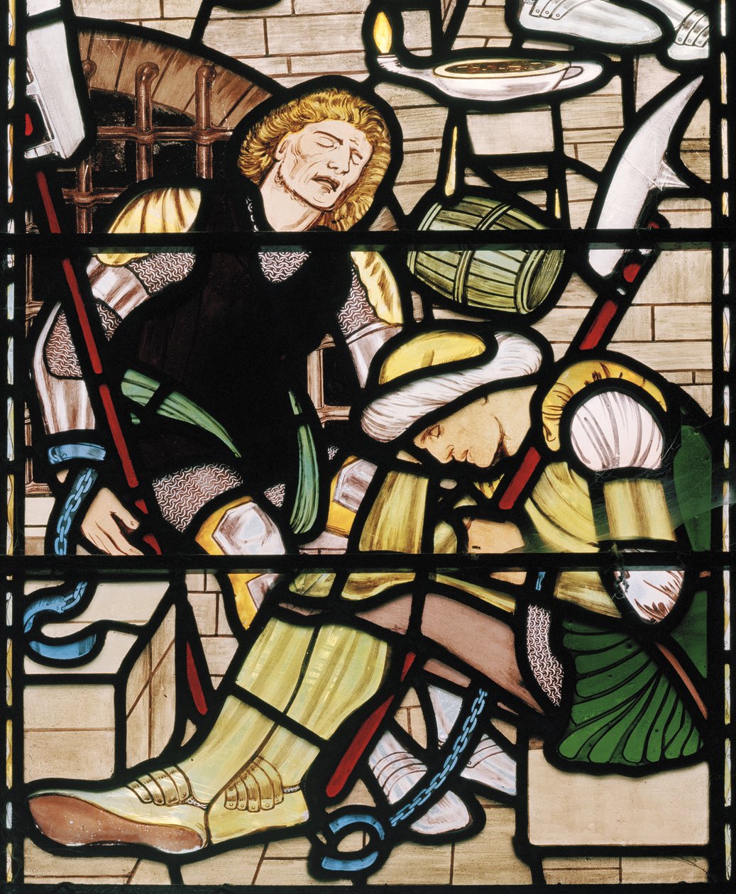 Pyhän Pietarin vapautus, 1862-3 (lasimaalauksia) tekijältä Edward Burne Jones