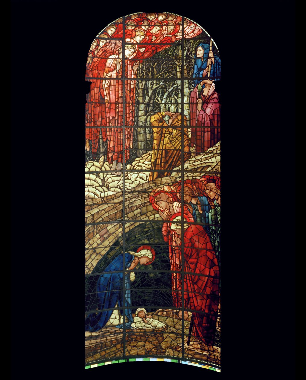 Synnyttämisen ikkuna, 1888 (lasimaalauksia) tekijältä Edward Burne Jones