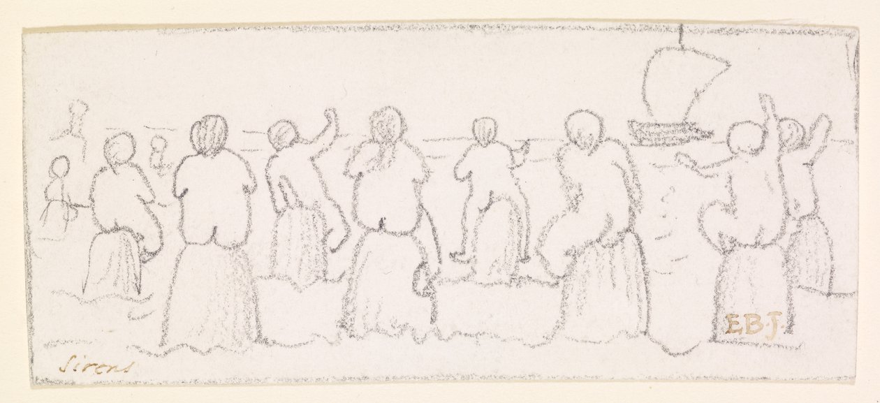 Sireenit, n. 1878 tekijältä Edward Burne Jones