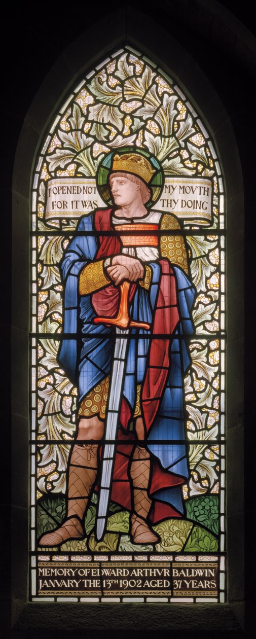 Wilden, All Saints, Morris & Co., Edward Burne-Jones, John Henry Dearle (1859-1932), Kuningas Ethelbert, 1902-1914, Louisa, Alfred, Baldwinit, pääministeri, metodisti, Worcestershire, Arts & Crafts, tekijältä Edward Coley and Dearle Burne Jones