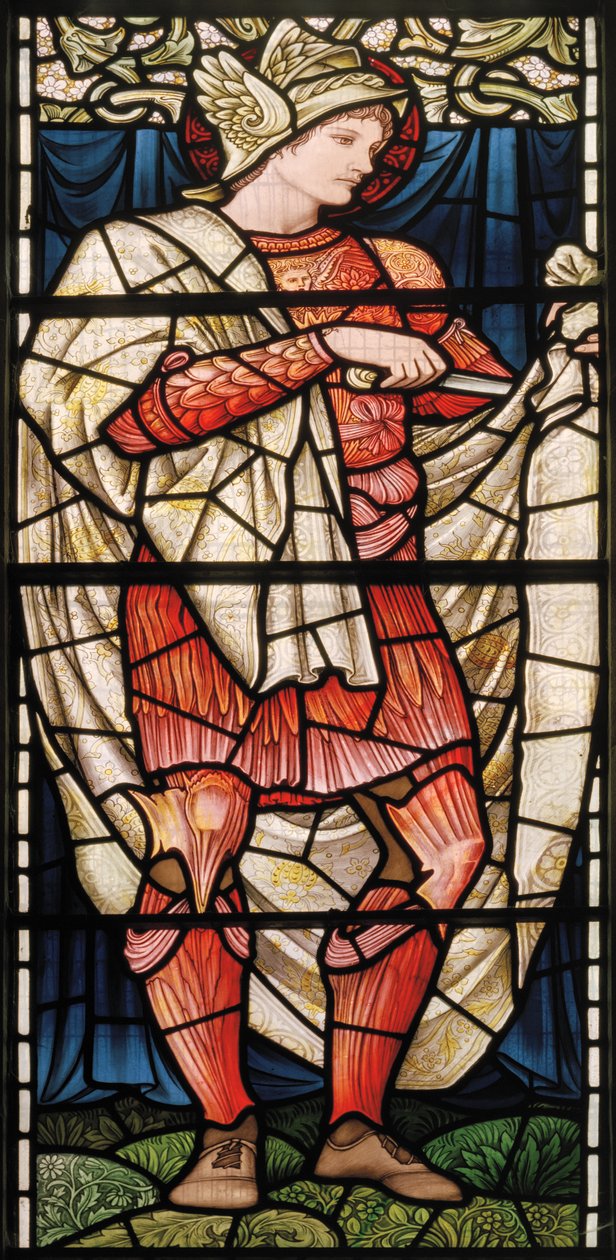 Wilden, All Saints, Morris & Co., Edward Burne-Jones, John Henry Dearle (1859-1932), St Martin, Generosity, 1902-1914, Louisa, Alfred, The Baldwins, pääministeri, metodisti, Worcestershire, Arts & C tekijältä Edward Coley and Dearle Burne Jones