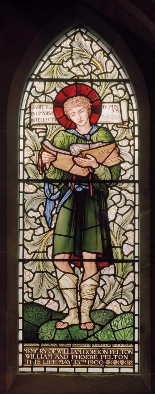 Wilden, All Saints, Morris & Co., Edward Burne-Jones, John Henry Dearle (1859-1932), Timothy, 1902-1914, Louisa, Alfred, Baldwinit, pääministeri, metodisti, Worcestershire, Arts & Crafts, Rudyard tekijältä Edward Coley and Dearle Burne Jones
