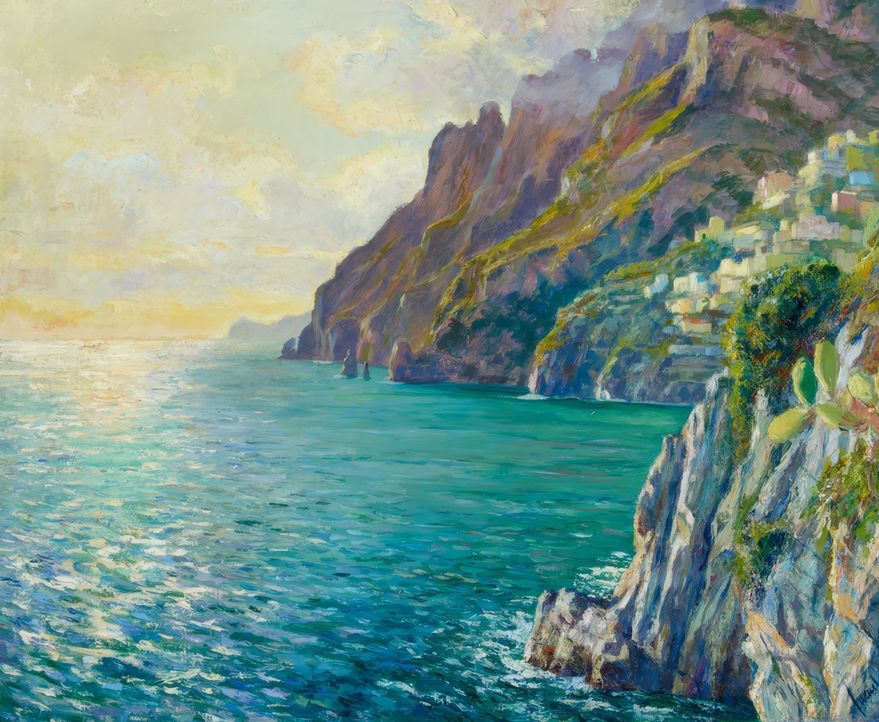 Illan tunnelma Positano tekijältä Edward Cucuel