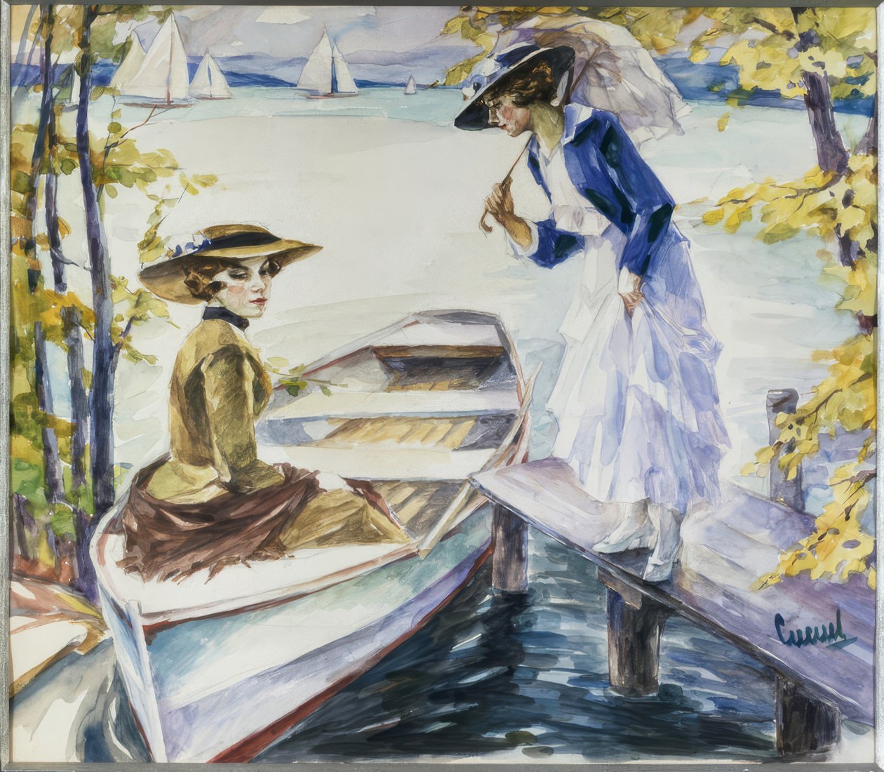 Laiturilla tekijältä Edward Cucuel