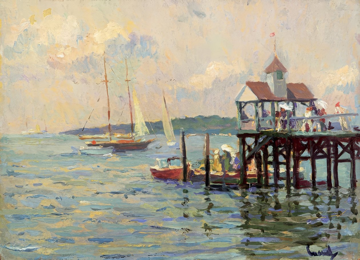 Laituri järvellä tekijältä Edward Cucuel