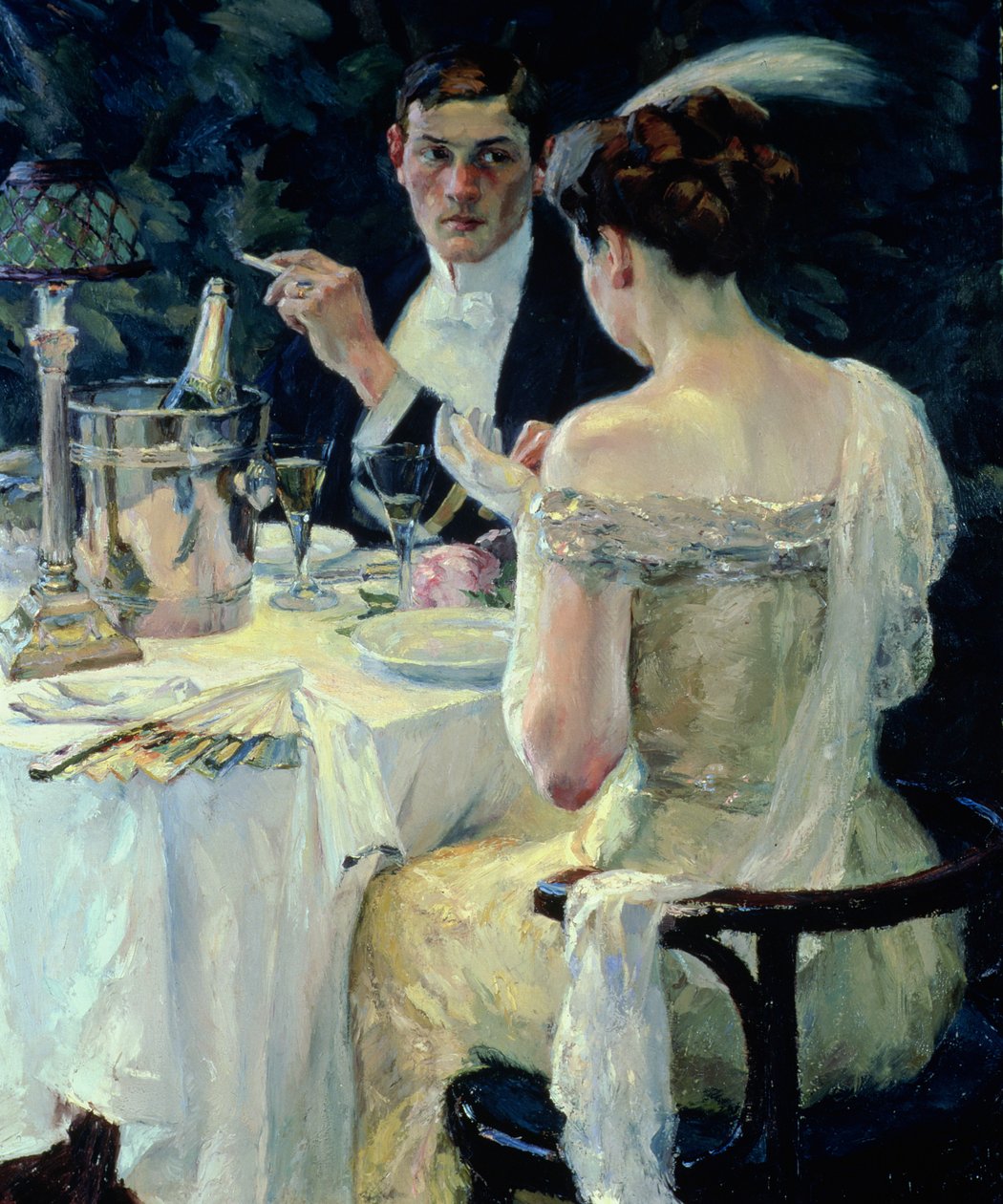 Jäähyväiset (öljy kankaalle) tekijältä Edward Cucuel