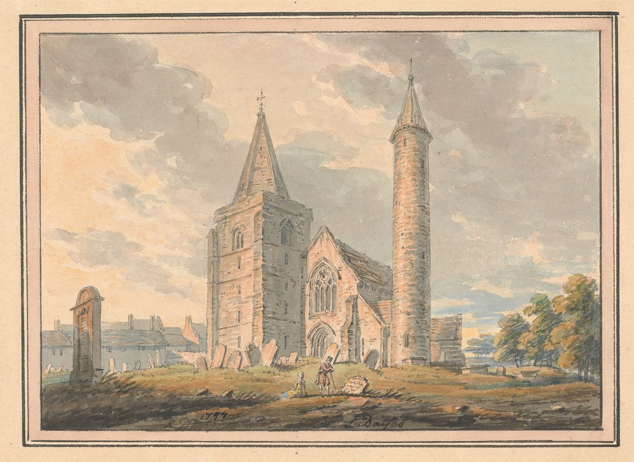 Catedral de Brechin e torre redonda, Forfarshire, Scotlandfinnish tekijältä Edward Dayes