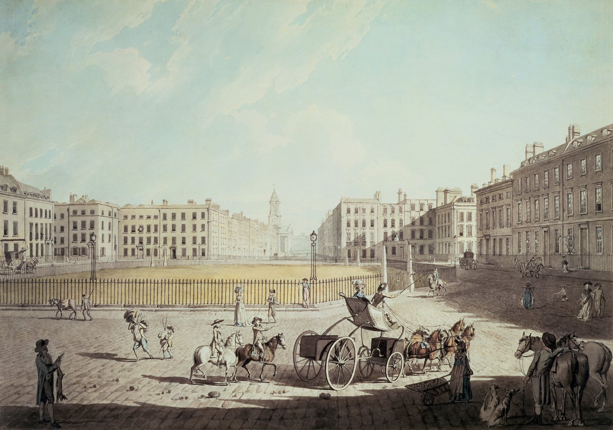 Hannover Square (akvarelli paperille) (katso myös 95224) tekijältä Edward Dayes