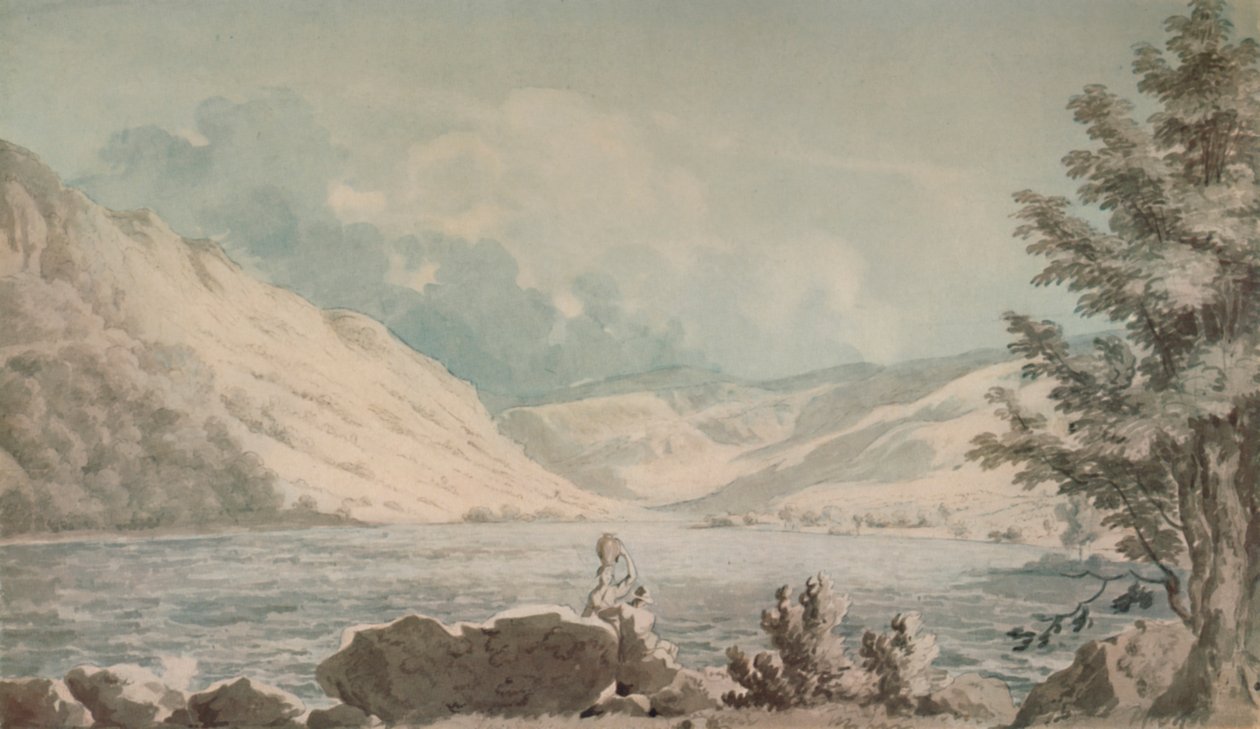 Hawes Water, Westmorland, 1790, 1935 tekijältä Edward Dayes