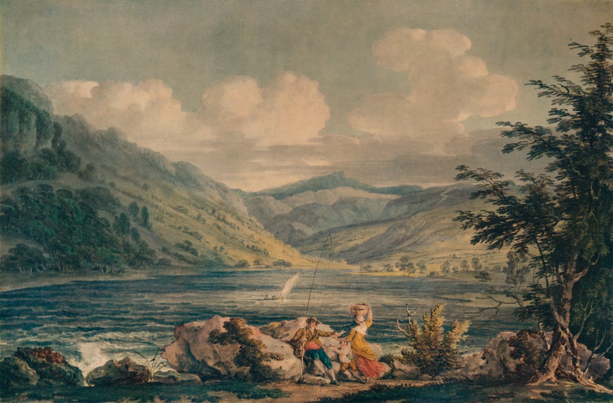 Hawes Water, Westmorland, 1790, 1935 tekijältä Edward Dayes