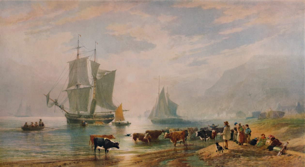 Kesäilta: maihinnousukarja, 1858, 1935 tekijältä Edward Duncan