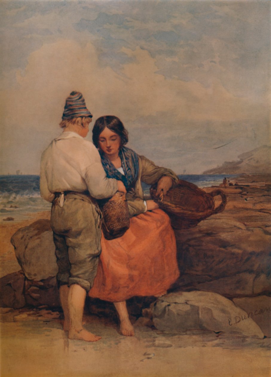 Shrimpers, 1800-luku, 1935 tekijältä Edward Duncan
