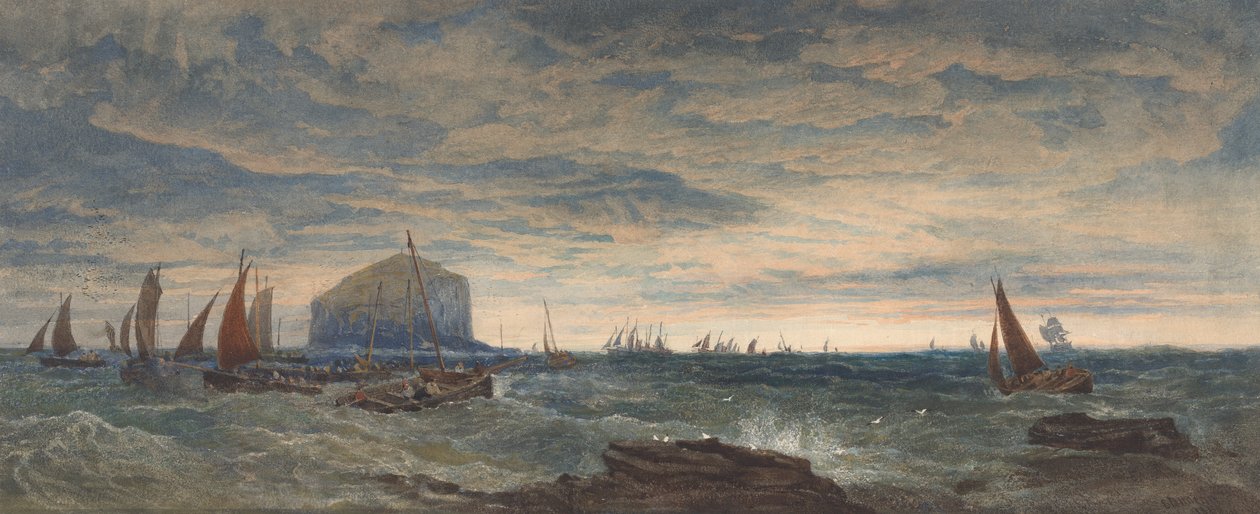Bass Rock at Dawn tekijältä Edward Duncan