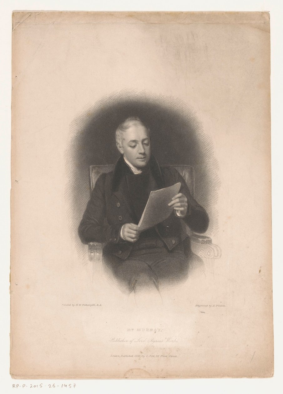 Portretti van uitgever John Murray Mr. Murray, Lord Byron