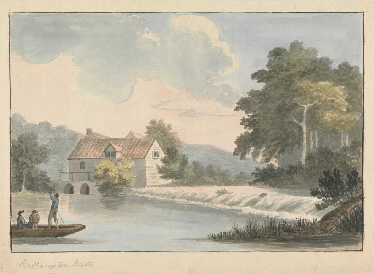 Bathampton Mill tekijältä Edward Francis Burney
