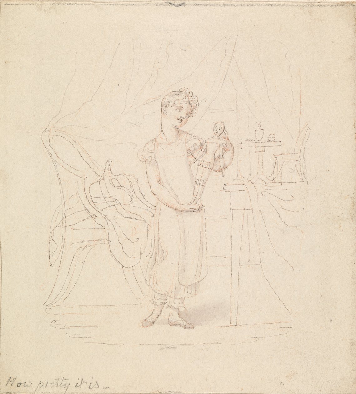 Ilustração para The New Doll: How Pretty it Isfinnish tekijältä Edward Francis Burney
