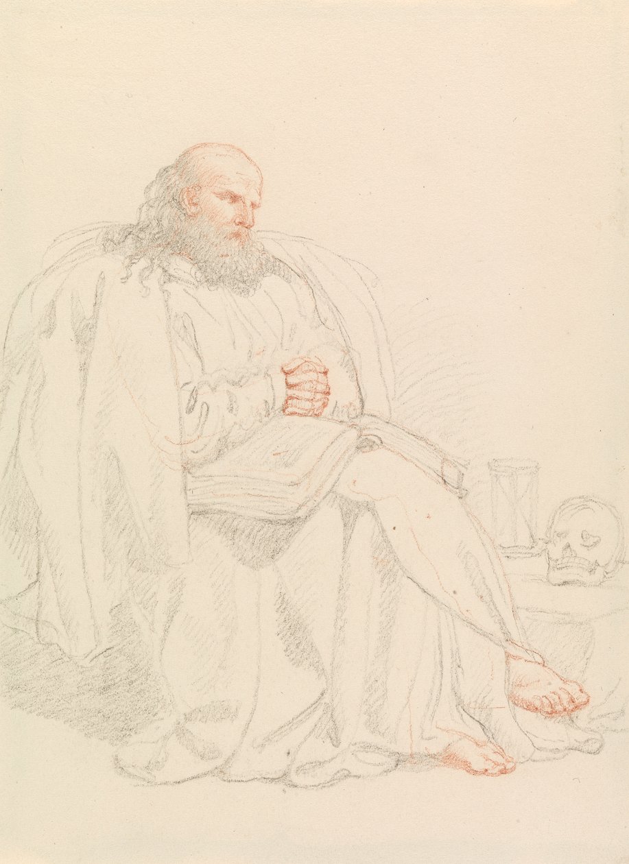 St. Jerome meditoi tekijältä Edward Francis Burney