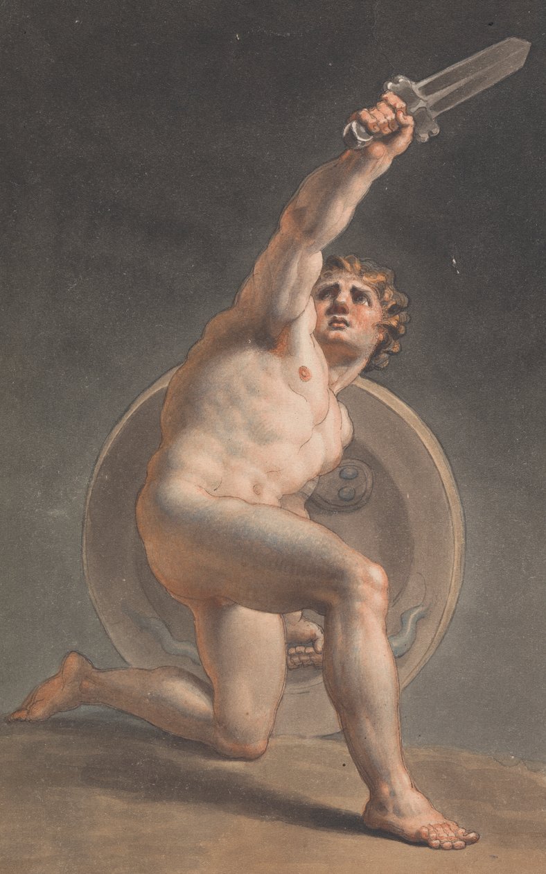 Estudo de um Nudefinlandês Masculino tekijältä Edward Francis Burney