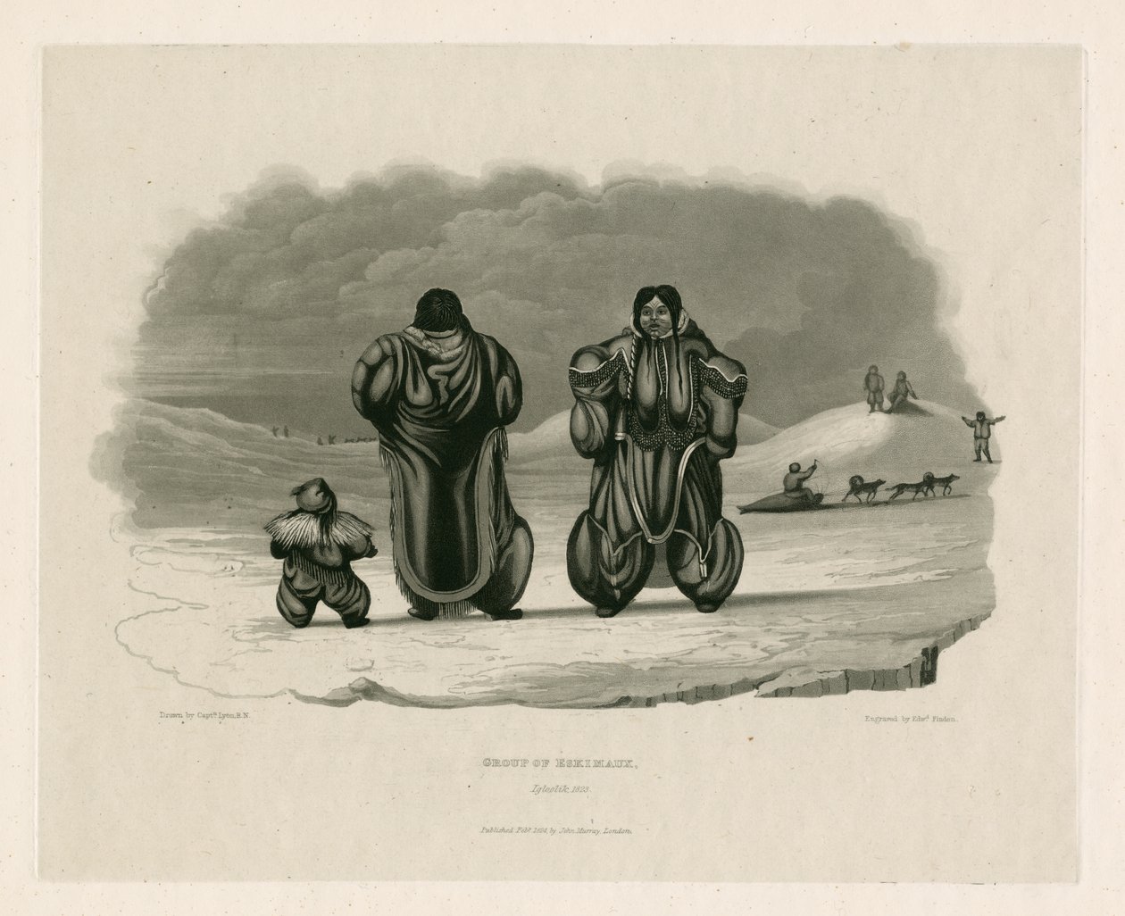 Ryhmä Eskimaux, Igloolik tekijältä Edward Francis Finden