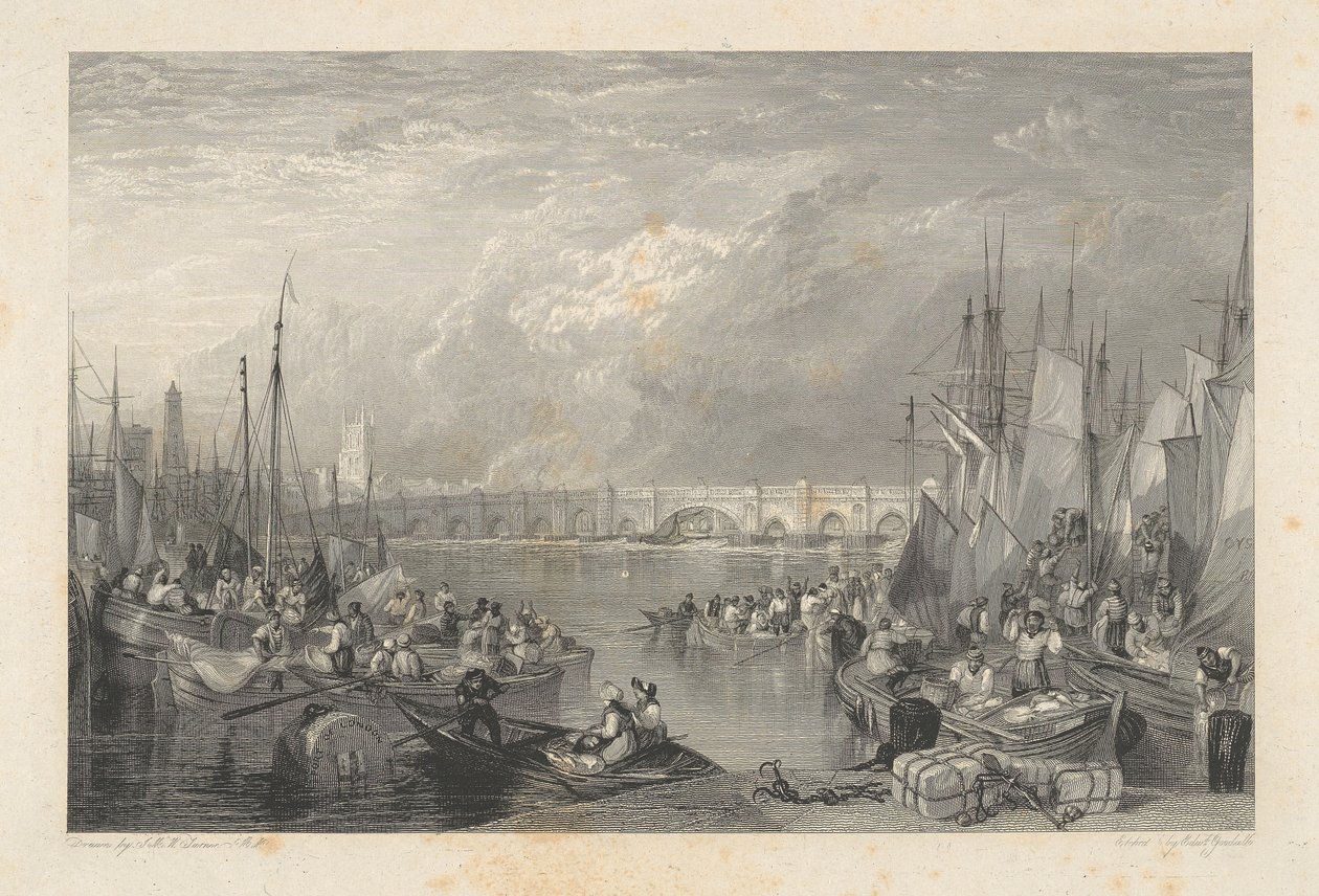 Old London Bridge ja lähialueet tekijältä Edward Goodall