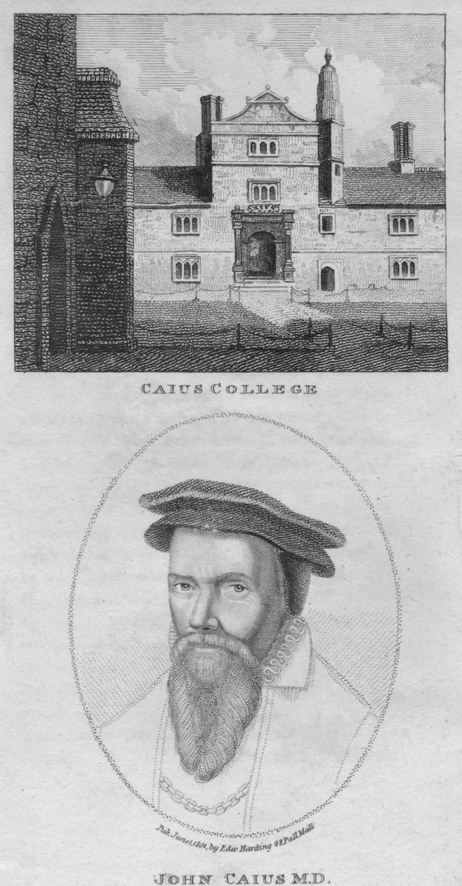 Caius College, John Caius M.D., 1801. tekijältä Edward Harding