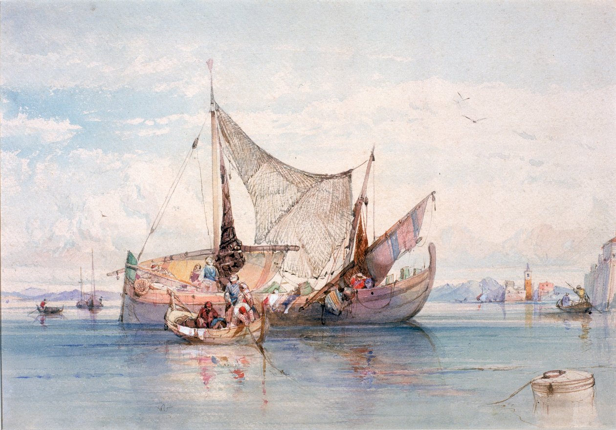 Veneitä Pohjois-Italian järvellä (rungon väri) tekijältä Edward Harper