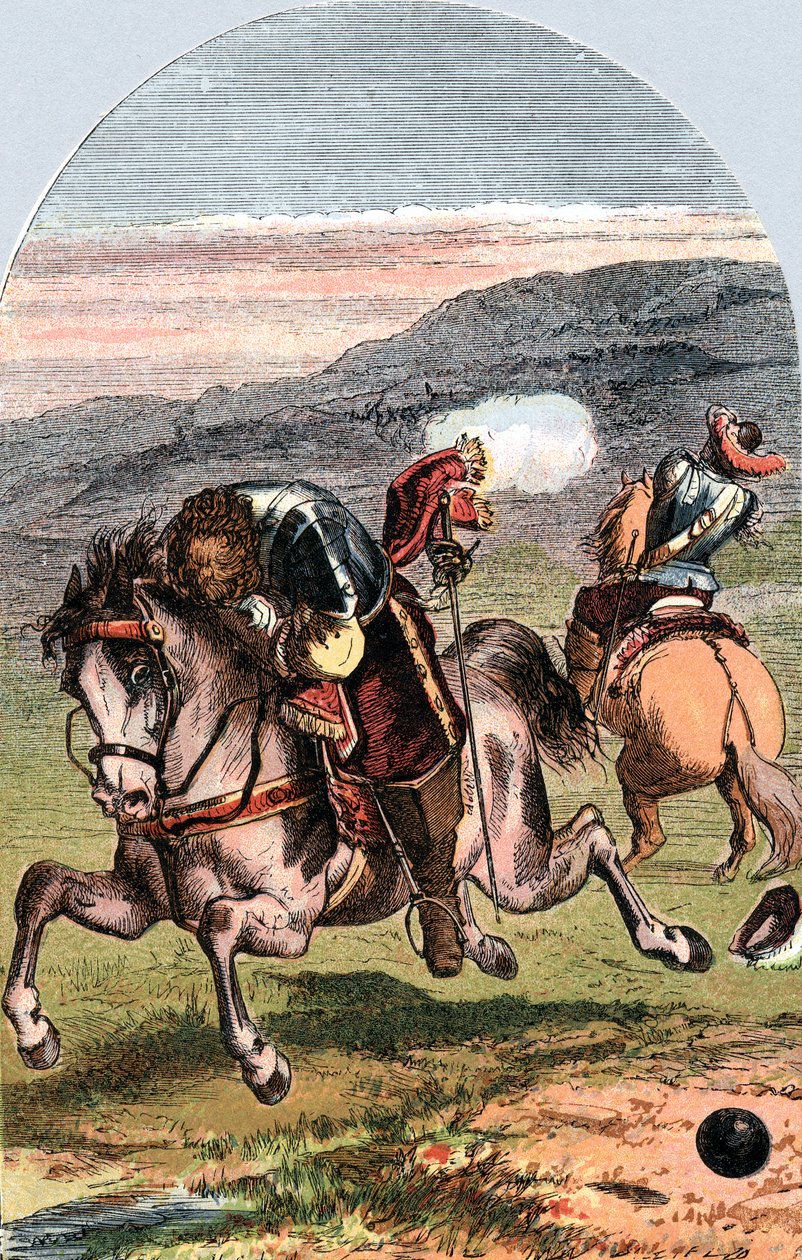 Henrin, vicomte de Turennen, ranskalaisen sotilaan kuolema, 1675 c1870 tekijältä Edward Henry Corbould