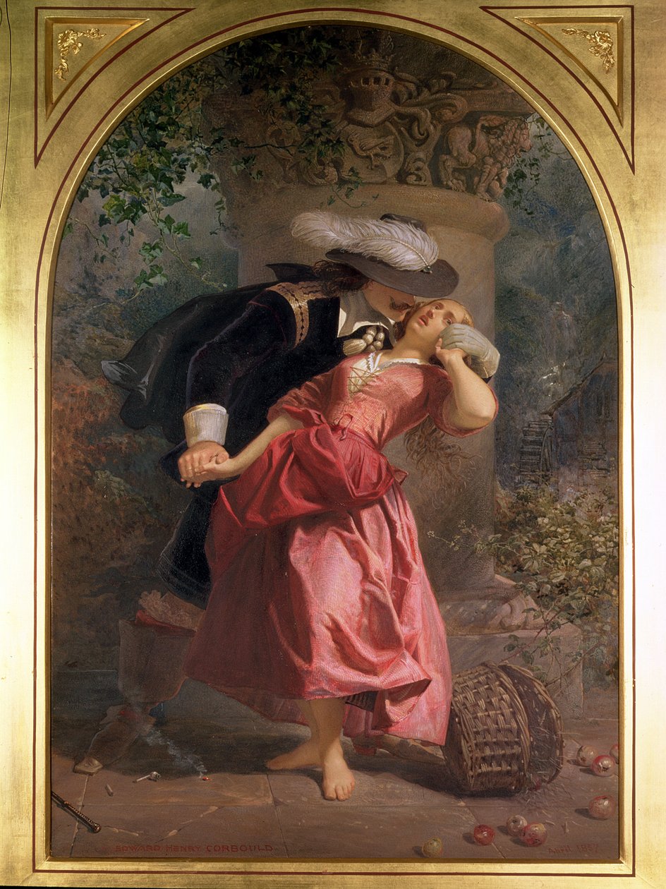 Huonekalut ja erilaiset esineet 1100- ja 1300-luvuilta tekijältä Edward Henry Corbould