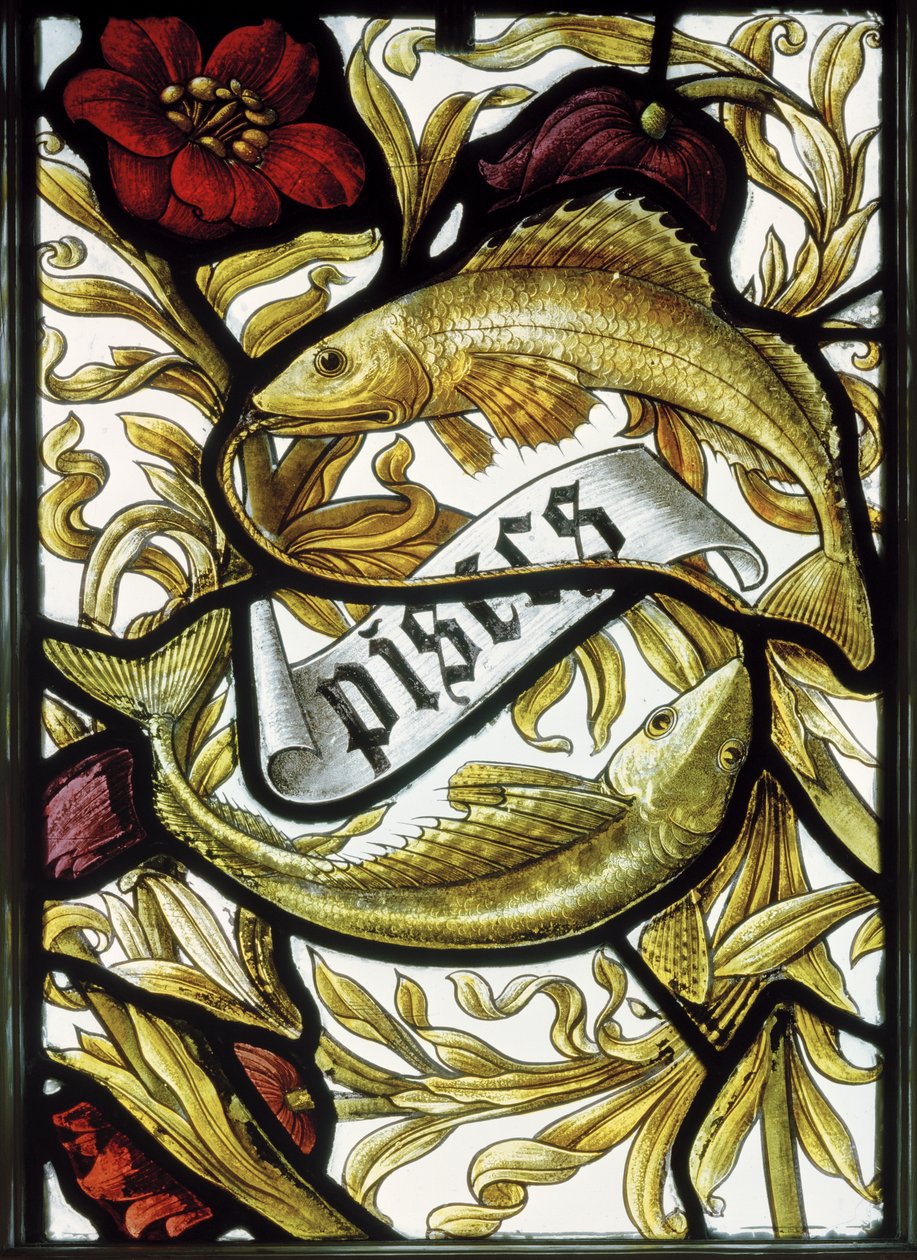 Pownall Hall, Shrigley & Hunt (1873-1982), Edward Holmes Jewitt (1849-1929), Horoskooppimerkit, Kalat, 1886 tekijältä Edward Holmes Jewitt
