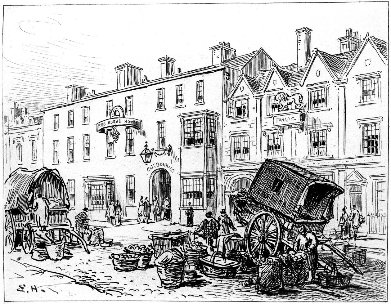 The Red House Hotel, Stratford-upon-Avon, Warwickshire, 1885. tekijältä Edward Hull