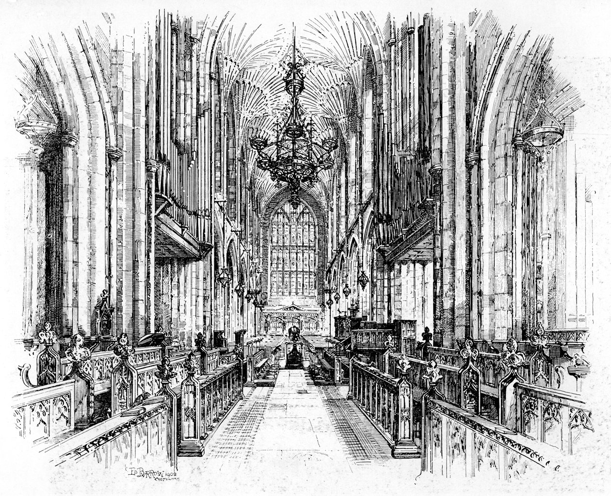 Bath Abbey, Bath, Somerset, 1902-1903. tekijältä Edward J. Burrows
