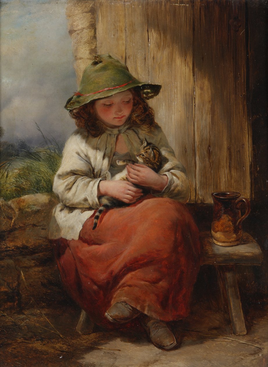 Lapsi ja kissanpentu tekijältä Edward John Cobbett